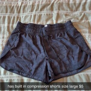 Women's Camo Shorts with Built-in Compression